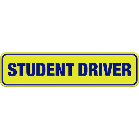 Hy-Ko Student Driver Magnet Sign 3" x 12", 5PK A00570